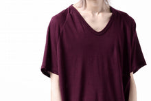 Load image into Gallery viewer, CAPERTICA PRISONER SHIRTS / SUPER 120s WASHABLE WOOL JERSEY (PLUM)