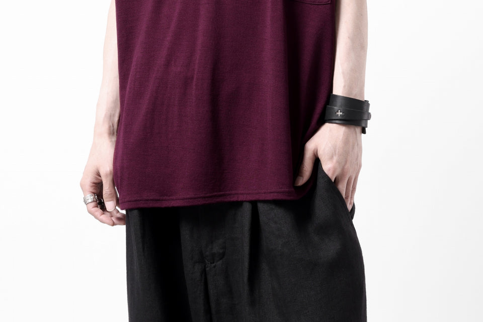 Load image into Gallery viewer, CAPERTICA PRISONER SHIRTS / SUPER 120s WASHABLE WOOL JERSEY (PLUM)
