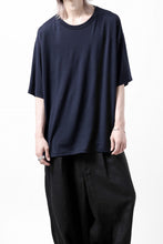 画像をギャラリービューアに読み込む, CAPERTICA OVERSIZED S/S TEE / SUPER 120s WASHABLE WOOL JERSEY (NAVY)