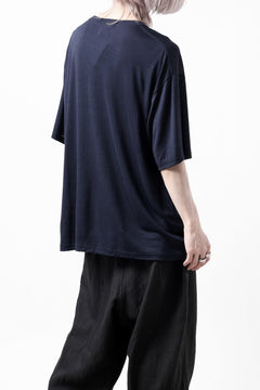 画像をギャラリービューアに読み込む, CAPERTICA OVERSIZED S/S TEE / SUPER 120s WASHABLE WOOL JERSEY (NAVY)