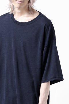 画像をギャラリービューアに読み込む, CAPERTICA OVERSIZED S/S TEE / SUPER 120s WASHABLE WOOL JERSEY (NAVY)