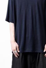 画像をギャラリービューアに読み込む, CAPERTICA OVERSIZED S/S TEE / SUPER 120s WASHABLE WOOL JERSEY (NAVY)