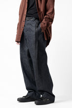 画像をギャラリービューアに読み込む, CAPERTICA WIDE SEAMLESS TROUSERS / ZIMBABWE COTTON LITE DENIM (INDIGO)