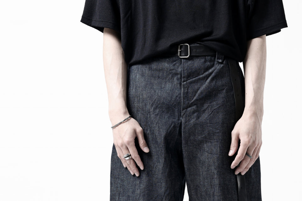 画像をギャラリービューアに読み込む, CAPERTICA WIDE SEAMLESS TROUSERS / ZIMBABWE COTTON LITE DENIM (INDIGO)