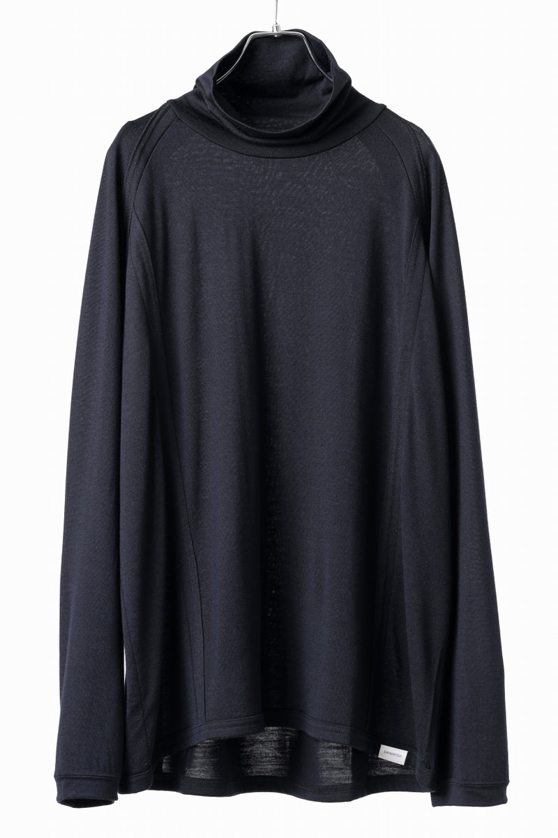 CAPERTICA BINDER TURTLE NECK TOP / SUPER 140s WASHABLE WOOL DC-JERSEY (MID  NIGHT)の商品ページ | カペルティカの公式通販 - LOOM OSAKA ONLIN STORE