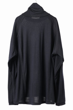 画像をギャラリービューアに読み込む, CAPERTICA BINDER TURTLE NECK TOP / SUPER 140s WASHABLE WOOL DC-JERSEY (MID NIGHT)
