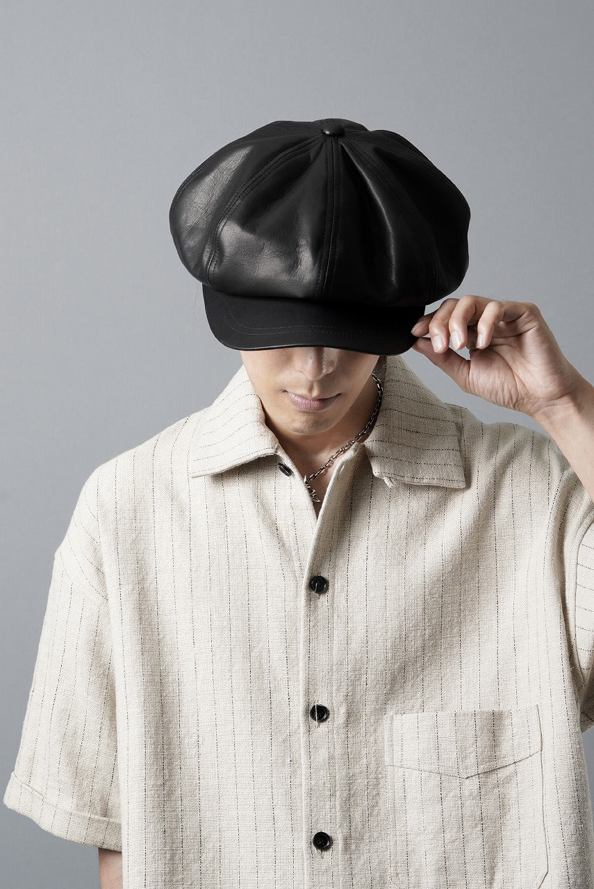 画像をギャラリービューアに読み込む, ISAMU KATAYAMA BACKLASH CASQUETTE / MONOCHROME LUXURY STEER (BLACK)