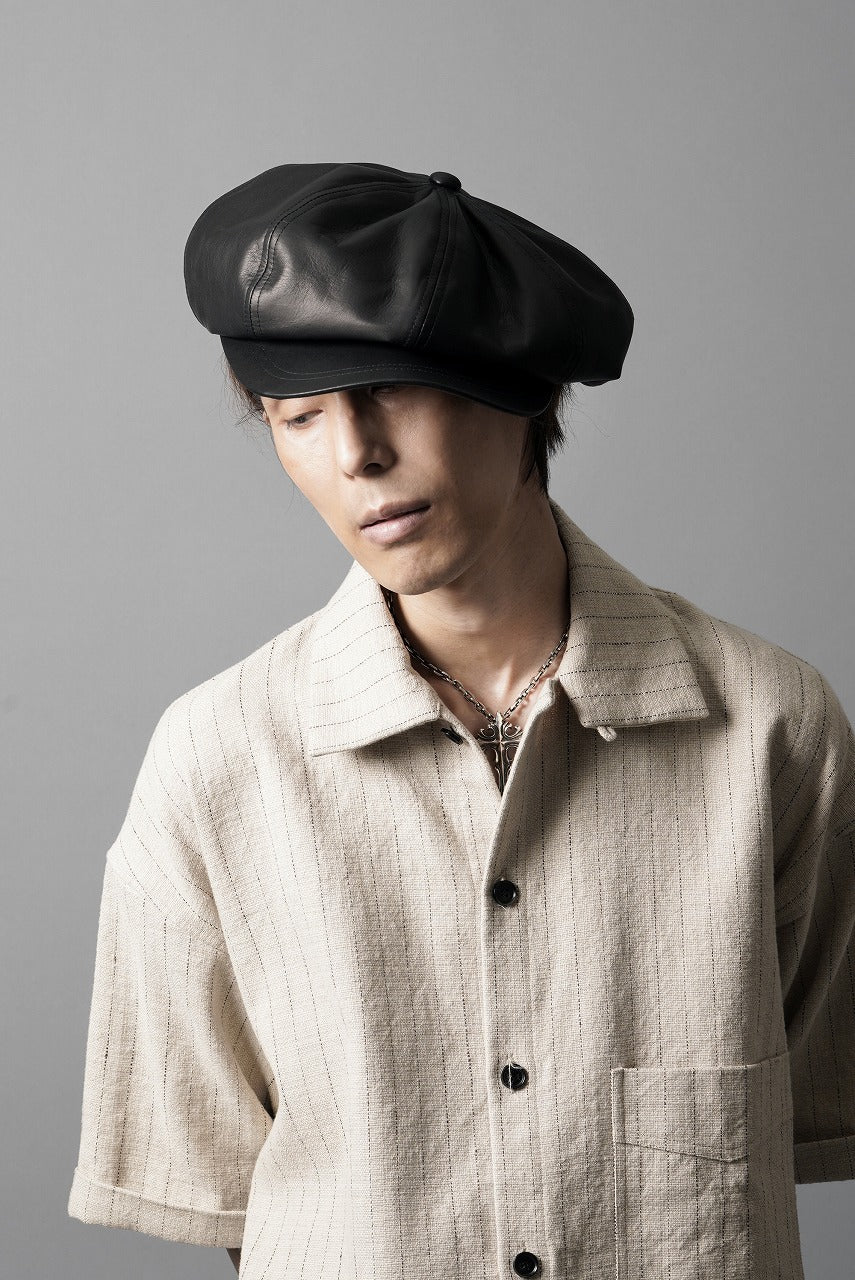 画像をギャラリービューアに読み込む, ISAMU KATAYAMA BACKLASH CASQUETTE / MONOCHROME LUXURY STEER (BLACK)