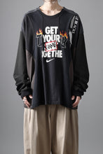 画像をギャラリービューアに読み込む, CHANGES VINTAGE REMAKE CURVE PANEL LONG SLEEVE T-SHIRT (MULTI #A)