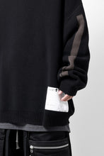 画像をギャラリービューアに読み込む, A.F ARTEFACT GEO PATTERN COTTON KNIT TOPS /  (BLACK x BROWN)