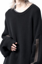 画像をギャラリービューアに読み込む, A.F ARTEFACT GEO PATTERN COTTON KNIT TOPS /  (BLACK x BROWN)