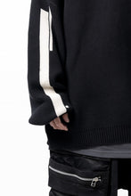 画像をギャラリービューアに読み込む, A.F ARTEFACT GEO PATTERN COTTON KNIT TOPS /  (BLACK x IVORY)