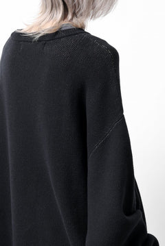 画像をギャラリービューアに読み込む, A.F ARTEFACT GEO PATTERN COTTON KNIT TOPS /  (BLACK x IVORY)