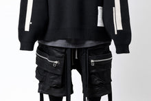 画像をギャラリービューアに読み込む, A.F ARTEFACT GEO PATTERN COTTON KNIT TOPS /  (BLACK x IVORY)