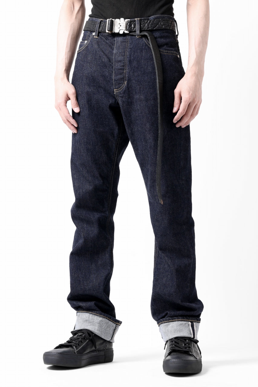 画像をギャラリービューアに読み込む, ISAMU KATAYAMA BACKLASH THE DENIM SELVEDGE DENIM STRAIGHT PANTS (INDIGO / ONE WASH)