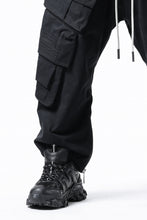 画像をギャラリービューアに読み込む, A.F ARTEFACT TWILL DROPCROTCH CARGO PANTS (BLACK)