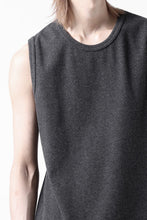 画像をギャラリービューアに読み込む, N/07 NO SLEEVE TOP / SUPER STRETCH BARE TELECO (HEATHER GREY)