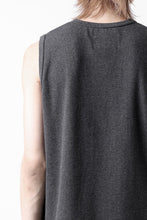 画像をギャラリービューアに読み込む, N/07 NO SLEEVE TOP / SUPER STRETCH BARE TELECO (HEATHER GREY)