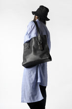 画像をギャラリービューアに読み込む, discord Yohji Yamamoto SIDE ZIP TOTE BAG L / SHRINK COW LEATHER (BLACK)