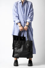 画像をギャラリービューアに読み込む, discord Yohji Yamamoto SIDE ZIP TOTE BAG L / SHRINK COW LEATHER (BLACK)