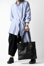 画像をギャラリービューアに読み込む, discord Yohji Yamamoto SIDE ZIP TOTE BAG L / SHRINK COW LEATHER (BLACK)