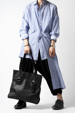 画像をギャラリービューアに読み込む, discord Yohji Yamamoto SIDE ZIP TOTE BAG L / SHRINK COW LEATHER (BLACK)