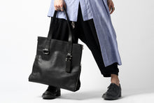 画像をギャラリービューアに読み込む, discord Yohji Yamamoto SIDE ZIP TOTE BAG L / SHRINK COW LEATHER (BLACK)