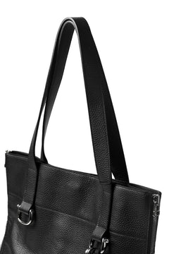 画像をギャラリービューアに読み込む, discord Yohji Yamamoto SIDE ZIP TOTE BAG L / SHRINK COW LEATHER (BLACK)