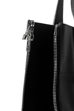 画像をギャラリービューアに読み込む, discord Yohji Yamamoto SIDE ZIP TOTE BAG L / SHRINK COW LEATHER (BLACK)