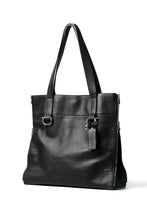 画像をギャラリービューアに読み込む, discord Yohji Yamamoto SIDE ZIP TOTE BAG L / SHRINK COW LEATHER (BLACK)