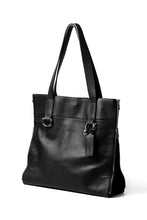 画像をギャラリービューアに読み込む, discord Yohji Yamamoto SIDE ZIP TOTE BAG L / SHRINK COW LEATHER (BLACK)
