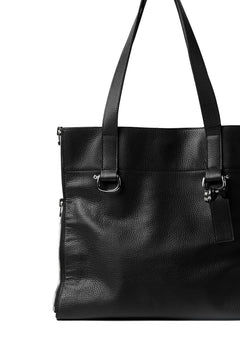 画像をギャラリービューアに読み込む, discord Yohji Yamamoto SIDE ZIP TOTE BAG L / SHRINK COW LEATHER (BLACK)