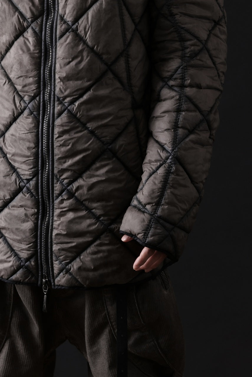 画像をギャラリービューアに読み込む, masnada QUILTED HOOD JACKET / OVER STUFFED PAPER NYLON (DUST)