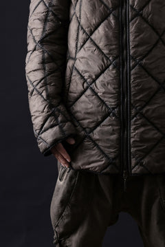 画像をギャラリービューアに読み込む, masnada QUILTED HOOD JACKET / OVER STUFFED PAPER NYLON (DUST)
