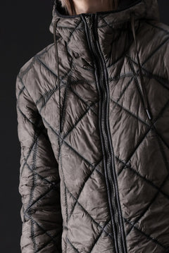 画像をギャラリービューアに読み込む, masnada QUILTED HOOD JACKET / OVER STUFFED PAPER NYLON (DUST)