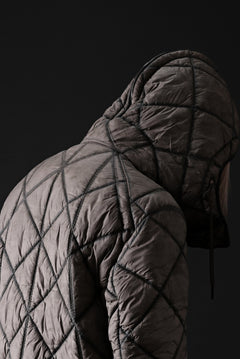 画像をギャラリービューアに読み込む, masnada QUILTED HOOD JACKET / OVER STUFFED PAPER NYLON (DUST)