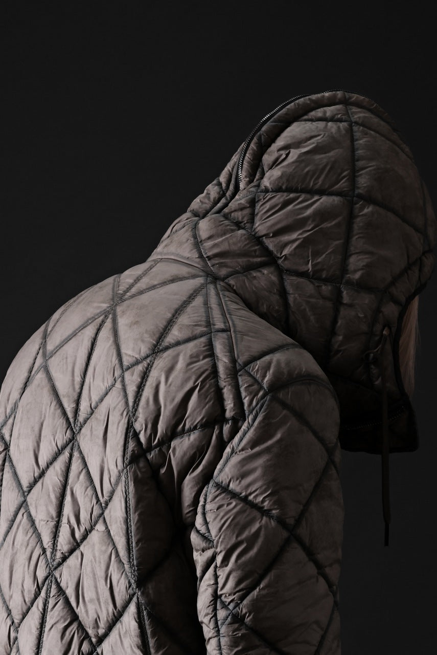 画像をギャラリービューアに読み込む, masnada QUILTED HOOD JACKET / OVER STUFFED PAPER NYLON (DUST)