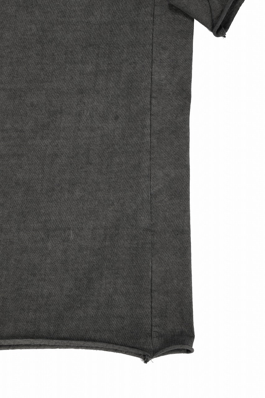 Load image into Gallery viewer, black crow x LOOM exclusive short sleeve tops / dyed medium cotton jersey (中墨)