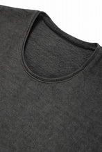 Load image into Gallery viewer, black crow x LOOM exclusive short sleeve tops / dyed medium cotton jersey (中墨)