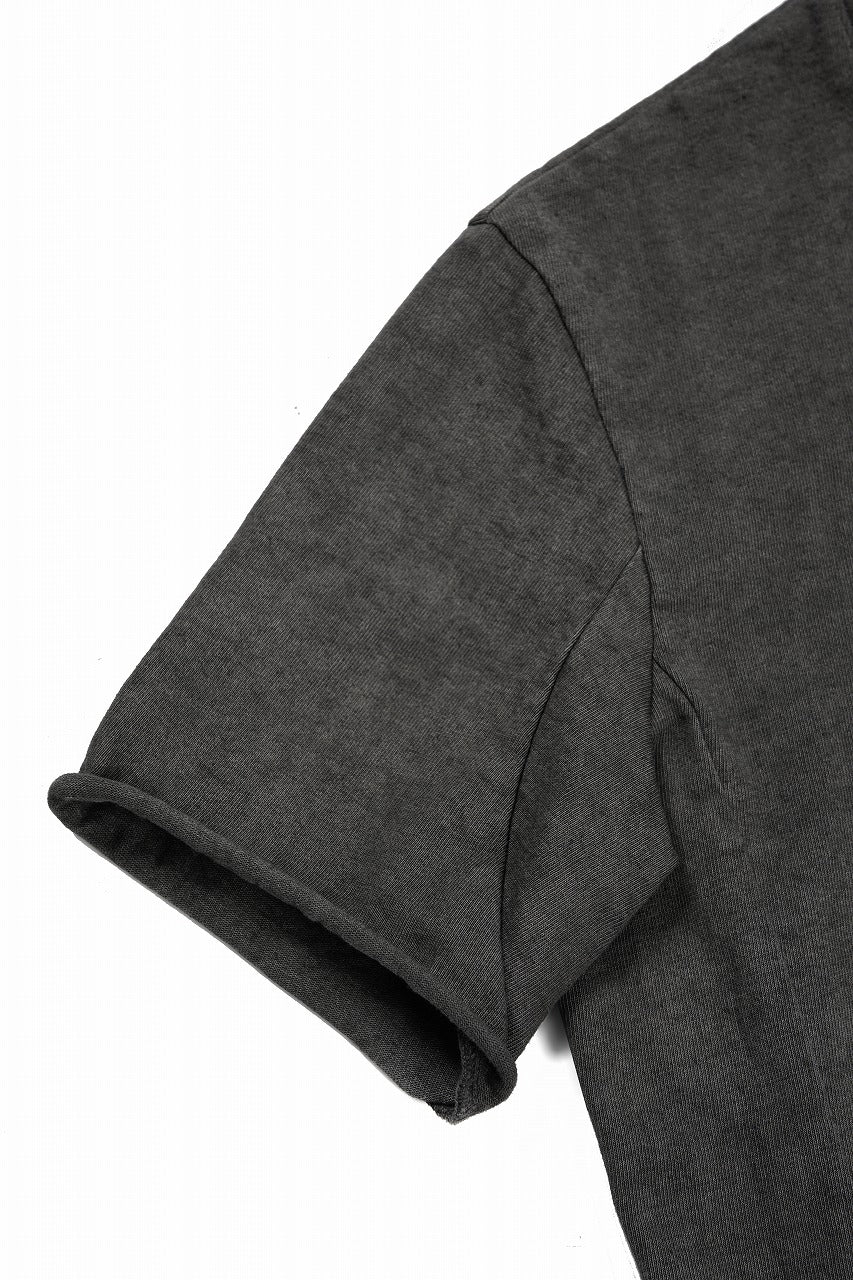 Load image into Gallery viewer, black crow x LOOM exclusive short sleeve tops / dyed medium cotton jersey (中墨)