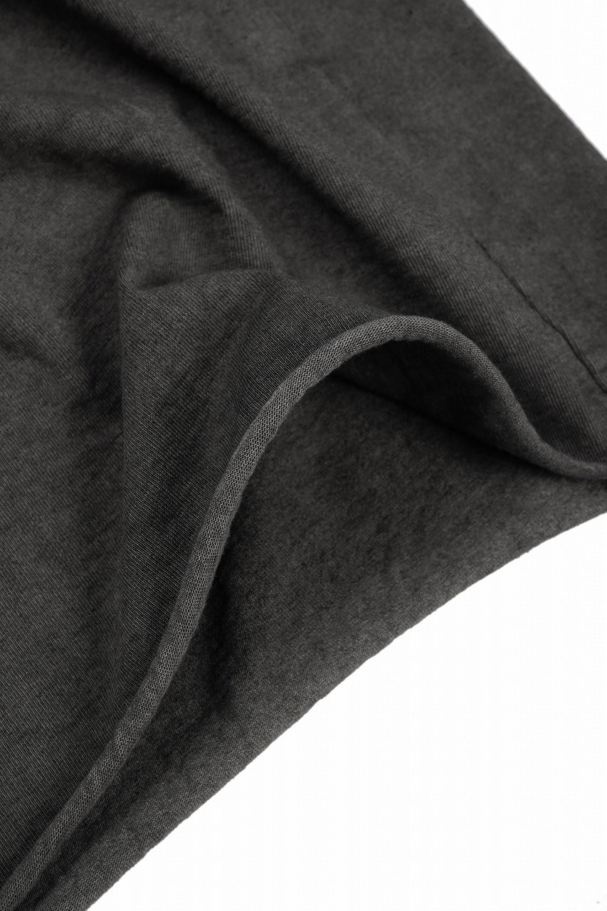 Load image into Gallery viewer, black crow x LOOM exclusive short sleeve tops / dyed medium cotton jersey (中墨)