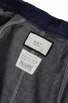 画像をギャラリービューアに読み込む, FULLCOUNT x N/07 exclusive COVER ALL JACKET / 10.5oz Zimbabwe Denim (INDIGO BLUE / ONE WASHED)
