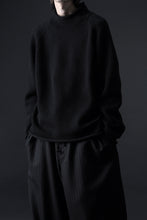 画像をギャラリービューアに読み込む, Y's for men x MASSES MOCK NECK PULL OVER / WOOL KNIT (BLACK)