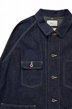 画像をギャラリービューアに読み込む, FULLCOUNT x N/07 exclusive COVER ALL JACKET / 10.5oz Zimbabwe Denim (INDIGO BLUE / ONE WASHED)