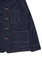 画像をギャラリービューアに読み込む, FULLCOUNT x N/07 exclusive COVER ALL JACKET / 10.5oz Zimbabwe Denim (INDIGO BLUE / ONE WASHED)