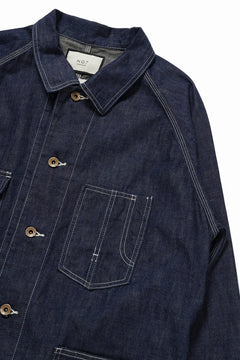 画像をギャラリービューアに読み込む, FULLCOUNT x N/07 exclusive COVER ALL JACKET / 10.5oz Zimbabwe Denim (INDIGO BLUE / ONE WASHED)