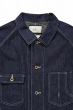 画像をギャラリービューアに読み込む, FULLCOUNT x N/07 exclusive COVER ALL JACKET / 10.5oz Zimbabwe Denim (INDIGO BLUE / ONE WASHED)