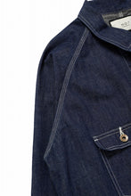 画像をギャラリービューアに読み込む, FULLCOUNT x N/07 exclusive COVER ALL JACKET / 10.5oz Zimbabwe Denim (INDIGO BLUE / ONE WASHED)