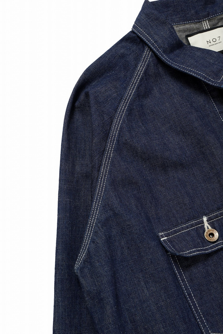 画像をギャラリービューアに読み込む, FULLCOUNT x N/07 exclusive COVER ALL JACKET / 10.5oz Zimbabwe Denim (INDIGO BLUE / ONE WASHED)
