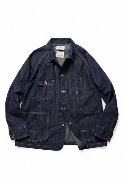 FULLCOUNT x N/07 exclusive COVER ALL JACKET / 10.5oz Zimbabwe Denim (INDIGO BLUE / ONE WASHED)